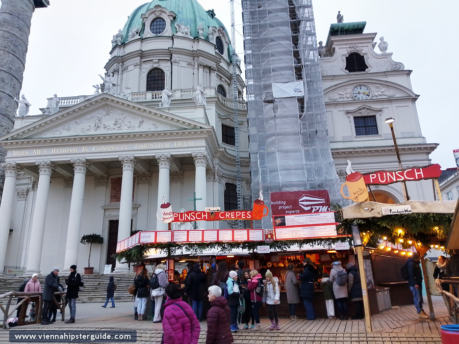 Karlsplatz Weihnachtsmarkt / Christmas market and art fair, Vienna - Wien