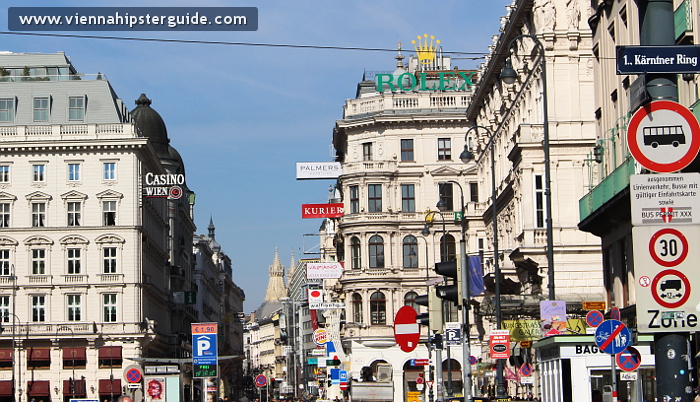 Kärntner Straße, Wien, Österreich - Einkaufsstraße in Wien