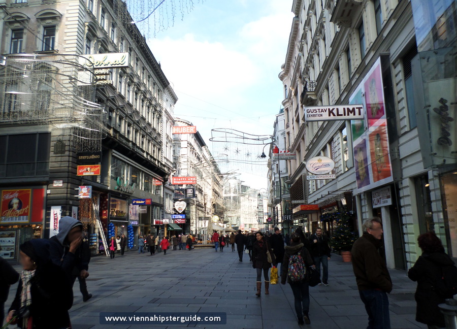 Kärntner Straße, Wien, Österreich - Einkaufsstraße in Wien