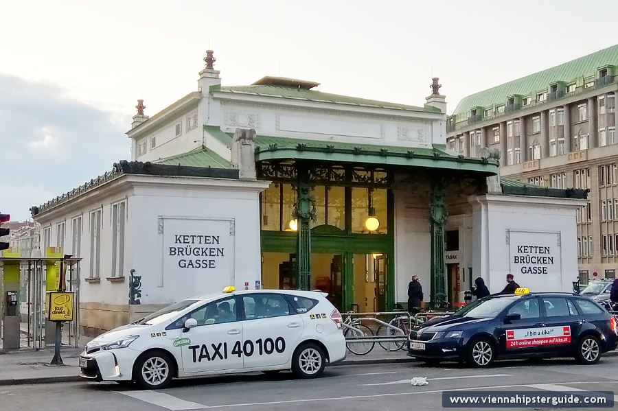 Kettenbrückengasse U-Bahn Station (Kettenbrückengasse, 1050 Wien) - by Otto Wagner, Vienna - Jugendstil, Secession, Art Nouveau