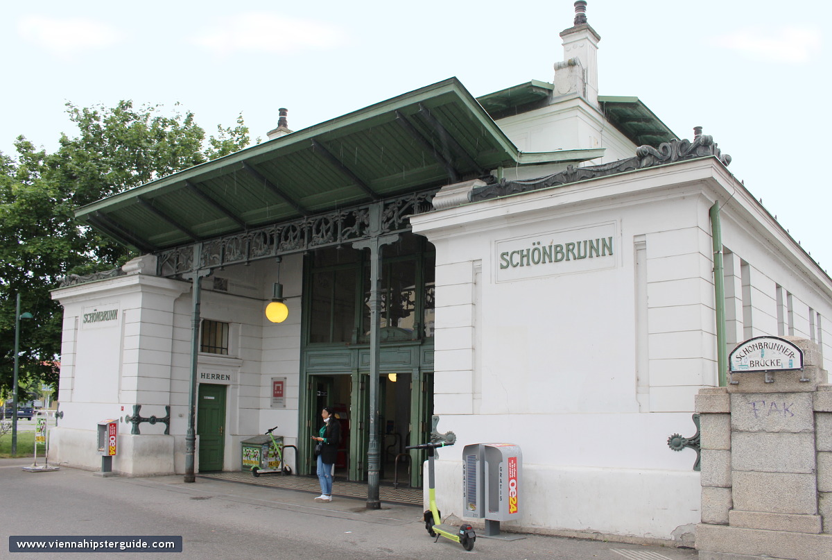 Underground station Schönbrunn by Otto Wagner, Wien / Vienna - Jugendstil, Secession, Art Nouveau