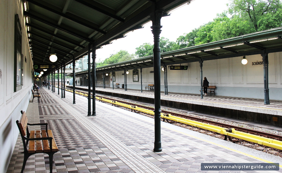 Underground station Schönbrunn by Otto Wagner, Wien / Vienna - Jugendstil, Secession, Art Nouveau