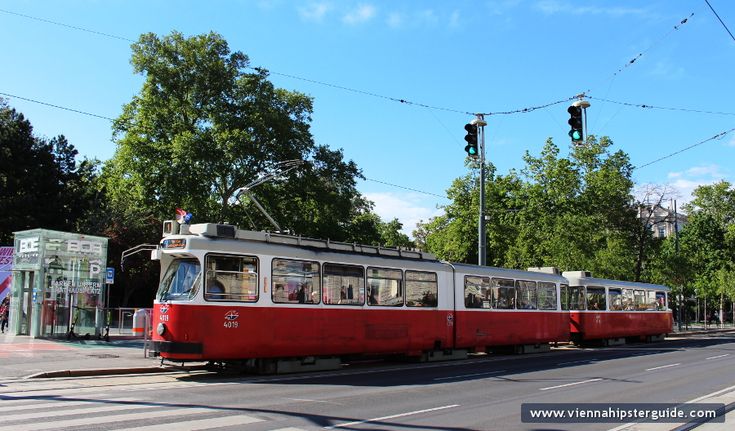 Tramline 1 in Vienna, Austria - Wien
